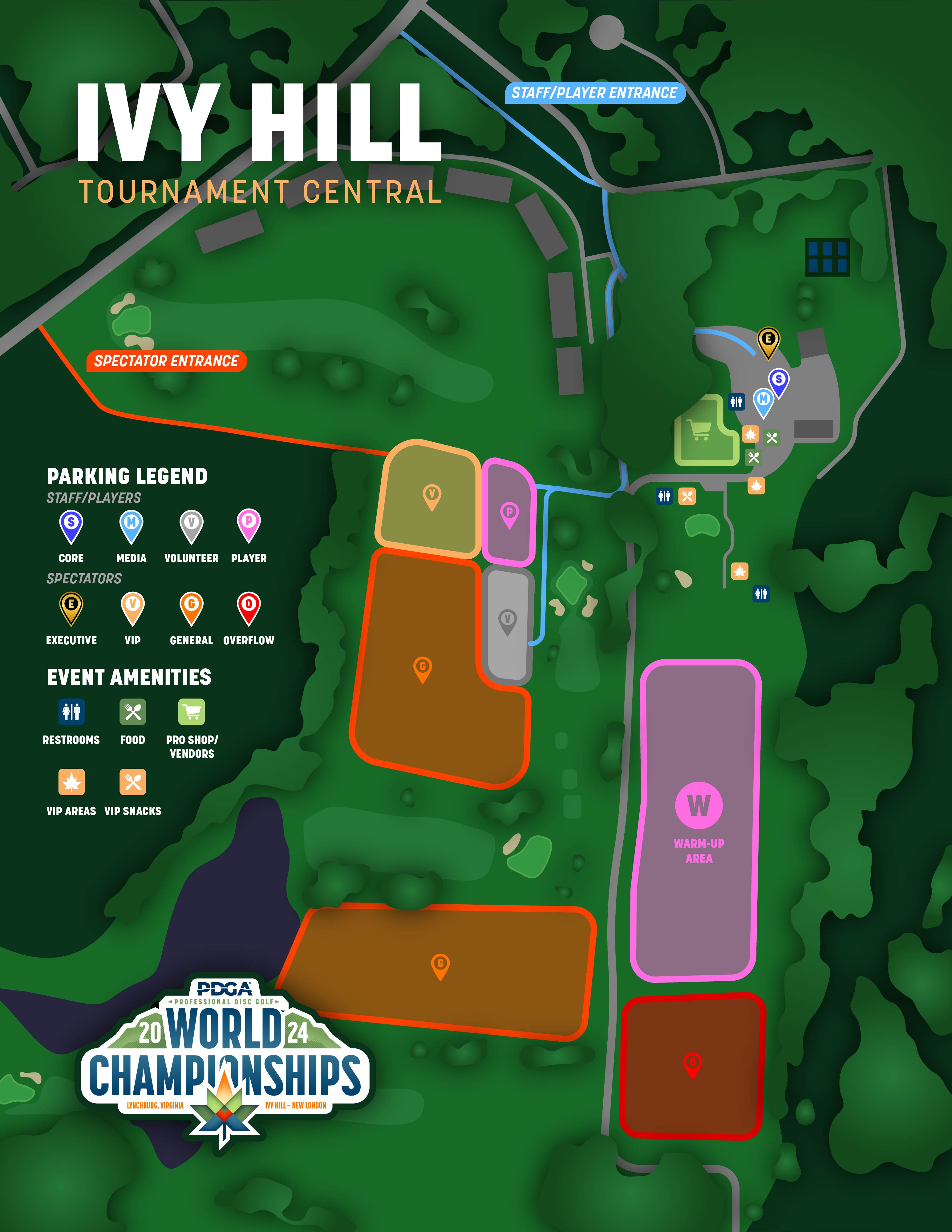 2024 PDGA Professional Worlds Maps Professional Disc Golf Association